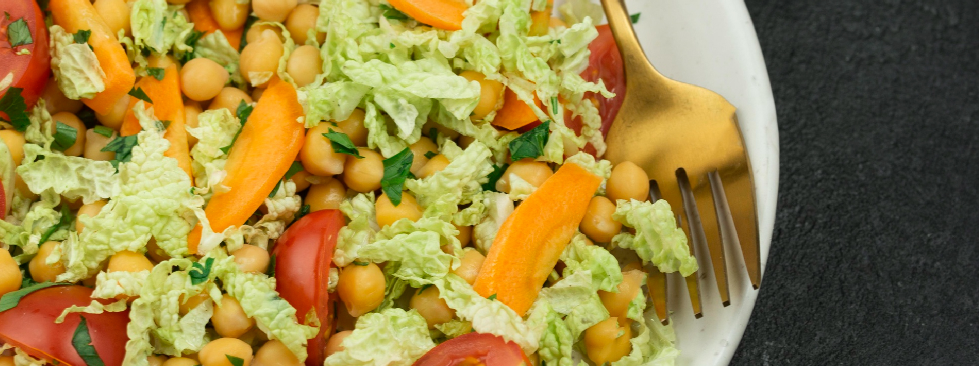 Salteado de verduras y garbanzos